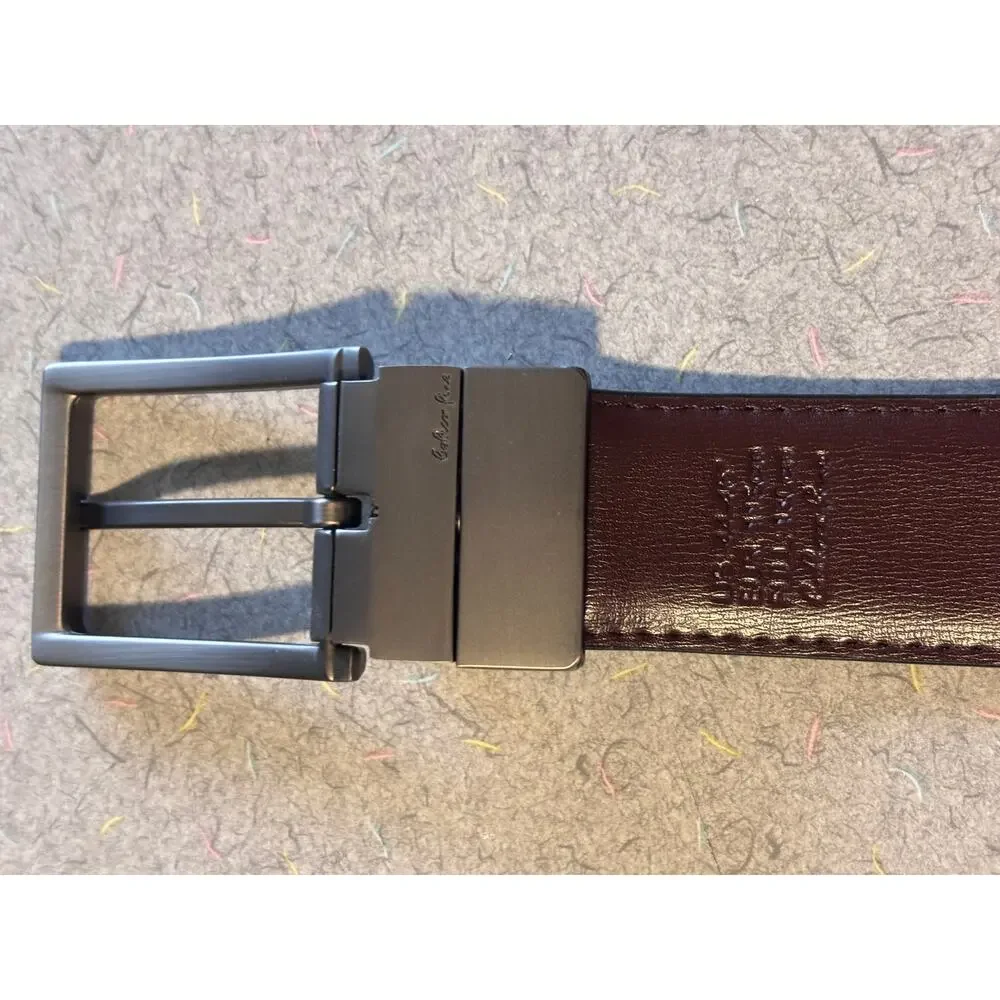 Beltox Fine Men's Black Reversible Belt 44-46
